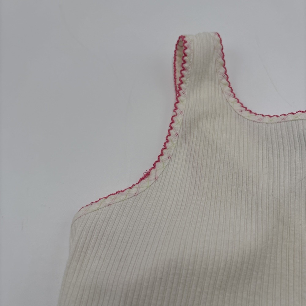 J Appel Classics Tank Top Sleeveless Womens Size Medium Strawberry's Floral Embr - Picture 14 of 15